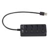 HOMSFOU Port USB Hub Overvoltage Overcurrent Protection USB Splitter for Laptop Phone Pc Compatible view 4