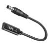 100W PD USB-C to 5.5x2.1mmAdapter Cable, Male to DC Female 12V 19V 20V Adapter, DC 5.5x2.1mm Adapter to USB C Adapter made for Solar Panel, Motorhome, Portable Power Station, RVs, Solar Generator view 1