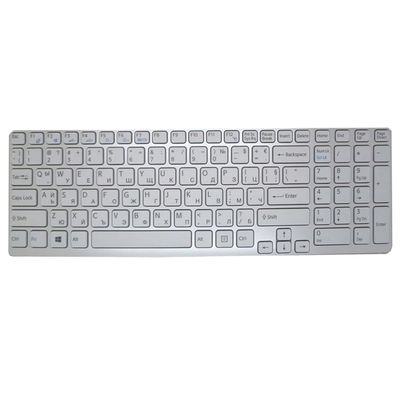 Laptop Keyboard for Sony SVE151 SVE17 SVE1713W1R SVE1713X1E SVE1713X9R SVE1713Y1E SVE1713Y1R SVE1713Z1E SVE1713Z1R SVE171C4E SVE171D4E Bulgaria BG White with Frame New