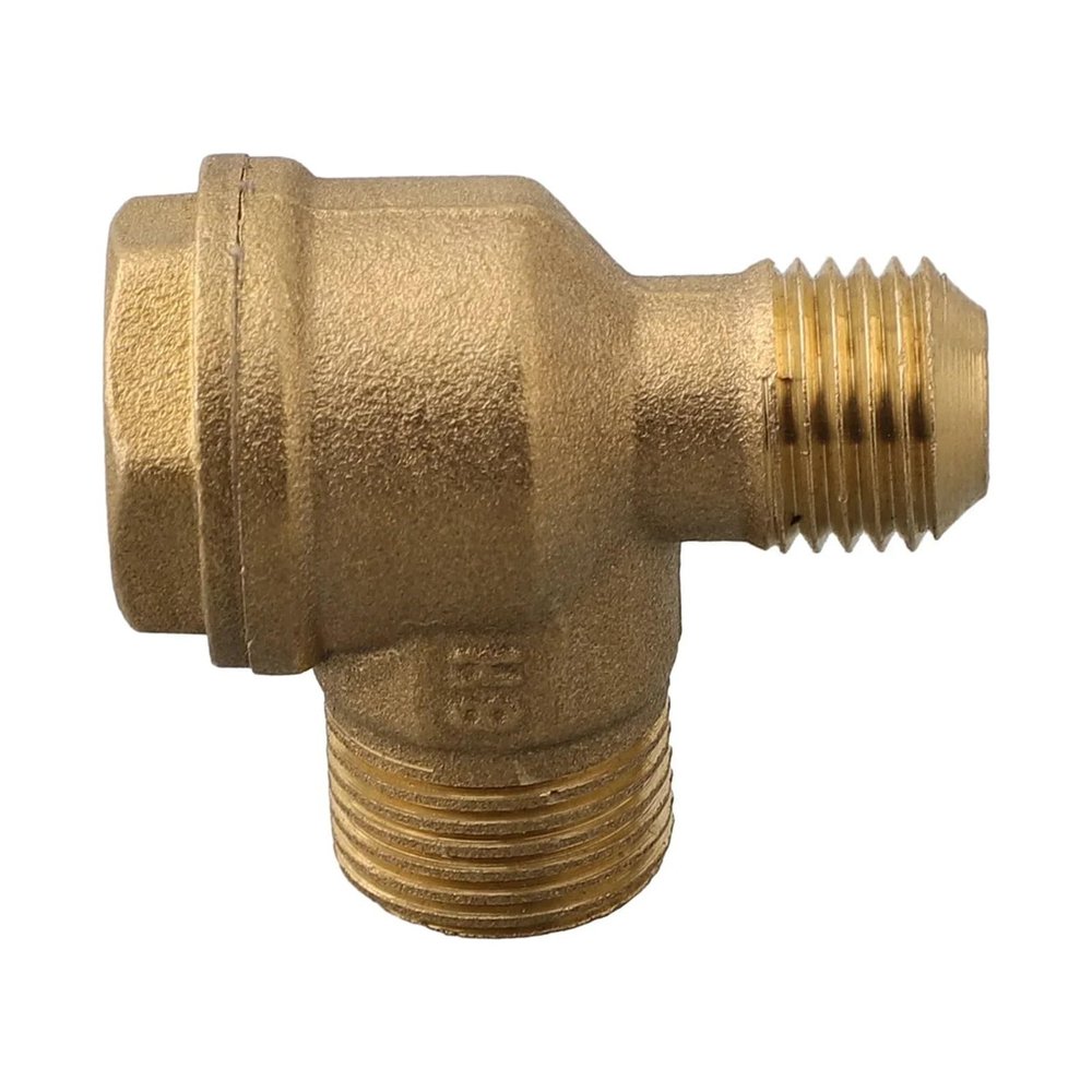 POWTAXBJGD 1PC Male Thread Check Valve Connector with 2-Port Brass for Air Compressor Parts Accessory 20mm/16mm/14mm(16x14mm)