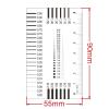 JOEBO Microscope Kit Measuring Pass Transparent Film Ruler Stain Crack Contrast Ruler Microscope Lens Adapters(90x55mm-3) view 2