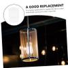 QUMIIRITY 1pc Fashion Lampshade Cover Glass Lampshade for Kitchen Ceiling and Table Lighting view 3