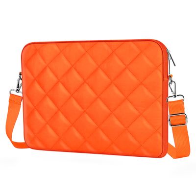 Aatacas Puffy Quilted Laptop Sleeve with a Removable Shoulder Strap Compatible with MacBook Air 13 inch M2 A2681 M1 A2337 A2179 A1932 2023-2018/Pro 13 M2 M1 A2338 A2251 A2289 A2159 A1989 A1706 A1708