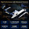 10Gb PCIe NIC Network Card, Single RJ45 Port, Aquantia AQC107 4X Ethernet LAN Controller, for Windows Server/Windows/Linux/ESX view 2