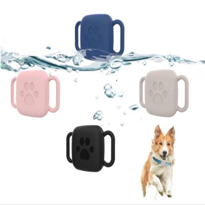 4 Pack Dog Collar Holder Compatible with Tile Mate 2022 2024,Waterproof Anti-Scratch Resistant Silicone Dustproof Protective Cover for Tile by Life360 Mate Tracker Pets Dog Cat Collar Holder