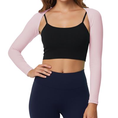 Cooling Shawl Arm Sleeves for Women, Sun UV Protection Long Sleeve Crop Top for Golf and Outdoor Sports