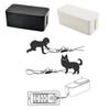 GAROZATION Cable Box Wire Organizer Cord Management Power Strip Cover Plastic Storage Box view 1