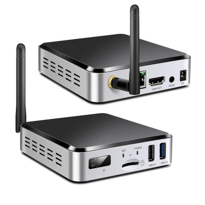 Geniatech APC329L Android 11.0 Smart TV Box HD 4K, HDMI Digital Signage Player, Mini PC WiFi Bluetooth Video Player for Industrial/Commercial Advertising Menu Display