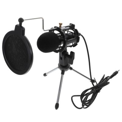 OSOLADY 1set Condenser Microphone for Studio Mic with Noise Reduction for Podcasting Streaming and Recording Design Crisp Audio Quality