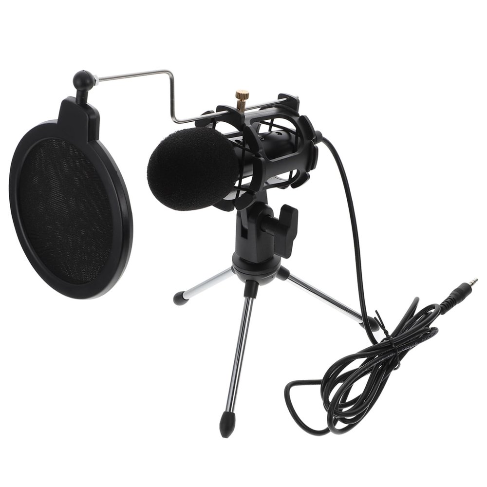 OSOLADY 1set Condenser Microphone for Studio Mic with Noise Reduction for Podcasting Streaming and Recording Design Crisp Audio Quality