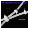 Nail in Cable Clips, 100pcs 4mm to 50mm Round Cable Steel Nail Line Card Square Cable Clips Trough Wire Fixing Wire Retainer(Round 25mm 100PCS) view 3