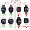 YouthRun Bling Love Clover Bands For Women Compatible With Versa 4/Versa 3/Sense 2/Sense Stainless Steel Adjustable Replacement Strap. view 2