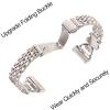 YouthRun Bling Love Clover Bands For Women Compatible With Versa 4/Versa 3/Sense 2/Sense Stainless Steel Adjustable Replacement Strap. view 3