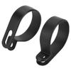 200pcs Black, White Nylon Plastic P Clips Fasteners Assorted Box Kit for Cable Conduit, High Tensile Strength, (Black) view 2