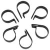 200pcs Black, White Nylon Plastic P Clips Fasteners Assorted Box Kit for Cable Conduit, High Tensile Strength, (Black) view 3