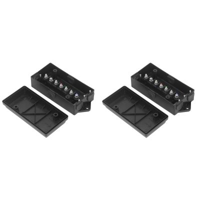 7 Way ABS Distribution Block Box Trailer Junction BoxTrailer Distribution Box 7 Way Distribution Box Trailer, Suits for Trailers, Boats and Dining Cars with