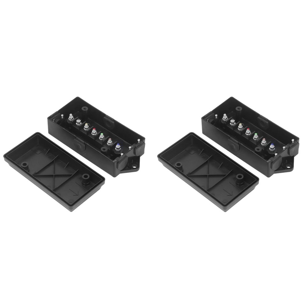 7 Way ABS Distribution Block Box Trailer Junction BoxTrailer Distribution Box 7 Way Distribution Box Trailer, Suits for Trailers, Boats and Dining Cars with