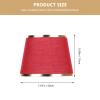 Levemolo 2pcs Fabric Lamp Shade Replacement for Table Lamps Chic Cover for Living Room Bedroom Hotel and Restaurant Wine view 4