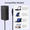 102W 15V 6.33A Surface Laptop Charger for Microsoft Surface Book 2/3, Surface Laptop 2/3/4/5, Surface Pro 5/6 /7/8/9, Surface Go 2/3 Power Supply with USB 5V 1.5A view 3