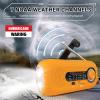 Solar Hand Crank Emergency Radio - 2000mAh Portable Weather Radio with AM/FM/NOAA, 3-Mode Flashlight, SOS Alarm & Cell Phone Charger for Outdoor & Home Use view 2