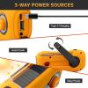 Solar Hand Crank Emergency Radio - 2000mAh Portable Weather Radio with AM/FM/NOAA, 3-Mode Flashlight, SOS Alarm & Cell Phone Charger for Outdoor & Home Use view 3