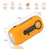 Solar Hand Crank Emergency Radio - 2000mAh Portable Weather Radio with AM/FM/NOAA, 3-Mode Flashlight, SOS Alarm & Cell Phone Charger for Outdoor & Home Use view 4