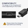 kwmobile Charging Cable Compatible with Texas Instruments TI-84 Plus CE/TI-Nspire/TI Touchpads Graphic Calculator - Replacement Cable - Black view 4