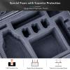 Lykus Titan MA320 Waterproof Hard Case for DJI Air 3S/Air 3, DJI RC2/RC-N3, Large Flexible Space, Up to 7 Batteries [CASE ONLY] view 4