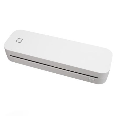 Portable Thermal Printer Inkless for Travel, Office & Study Compact ABS Material Mobile Printer Compatible with / (White)