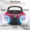 G Keni CD Cassette Player Combo, Portable CD Boombox with AM/FM Radio view 2