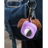 2 in 1 Case for Airpods 4 with Airtag Holder, Silicone GPS Tracker Cover with Keychain, Mint Green view 4