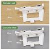 Starlink Gen 3 Router Wall Mount with Cable Management, Sturdy Permanent Installation, Optimized Ventilation, Low Profile Natural ABS for V3 Router & Power Supply view 4