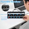 QudosXy HA800S Audio Mixer, 8-Channel Stereo Line Mixer for Sub-Mixing, Independent Volume & Stereo/Mono Control, 1/4" TRS Input/Output for Headphone Monitoring, Studio Recording, Band Rehearsal view 4