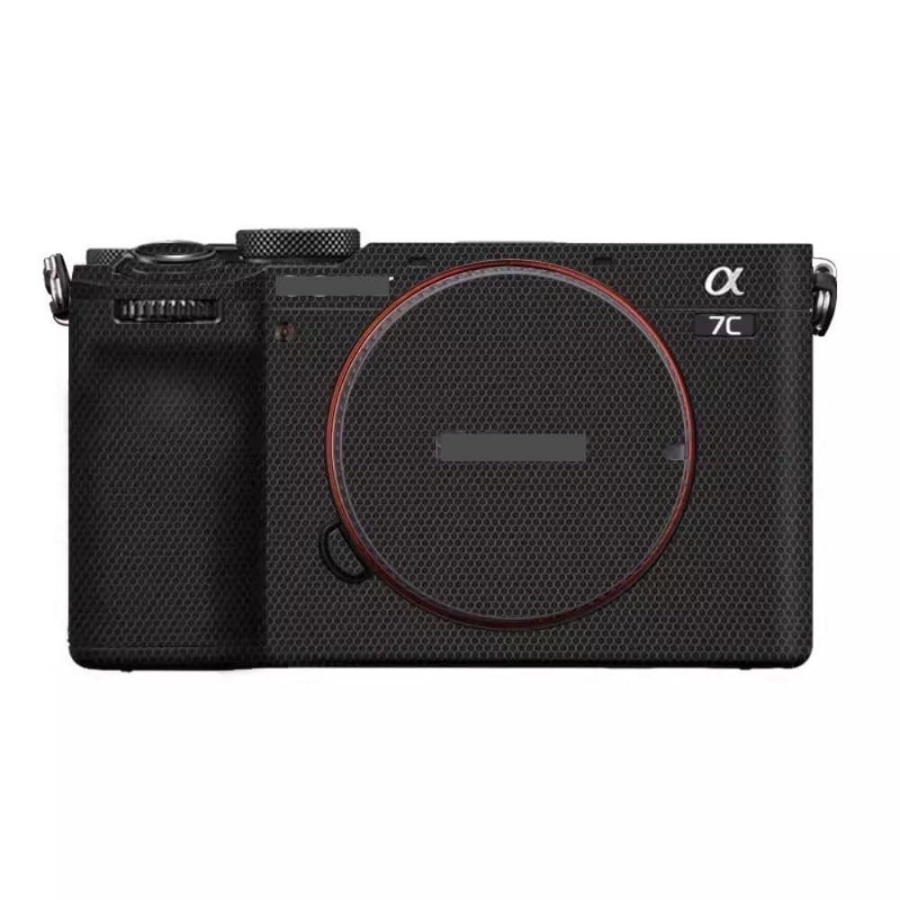 Camera Skin Wrap A7C2 Anti-Scratch Sticker Coat Vinly Protective Film Body Protector Decals Cover for Sony A7CR A7C II (Matrix Black)