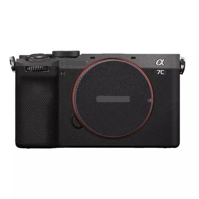 Camera Skin Wrap A7C2 Anti-Scratch Sticker Coat Vinly Protective Film Body Protector Decals Cover for Sony A7CR A7C II (Deep Grey+Frosted Black)