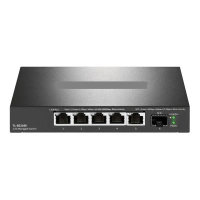 BAISULI Business Ethernet switches 10G SFP 5-Port Gigabit 2.5Gbps Managed Internet Network Ethernet 2.5G RJ45 Switches 10 Gigabit Fibra(with U.S Adapter)