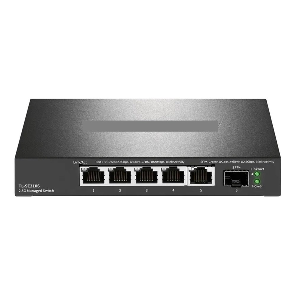 BAISULI Business Ethernet switches 10G SFP 5-Port Gigabit 2.5Gbps Managed Internet Network Ethernet 2.5G RJ45 Switches 10 Gigabit Fibra(with U.S Adapter)