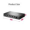 BAISULI Business Ethernet switches 10G SFP 5-Port Gigabit 2.5Gbps Managed Internet Network Ethernet 2.5G RJ45 Switches 10 Gigabit Fibra(with U.S Adapter) view 2
