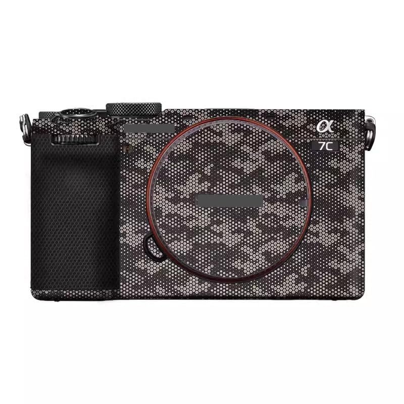Camera Skin Wrap A7C2 Anti-Scratch Sticker Coat Vinly Protective Film Body Protector Decals Cover for Sony A7CR A7C II (Mamba Titanium)