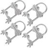 MOOKEERF Double Antenna Mast Clamp - 4 Sets Antenna Mast to Mast Clamp V Jaw Block with U Bolts,Heavy Duty Mast to Mast Mount Bracket Kit for Outside Antennas,Flag Pole,Umbrella Parasols view 1