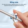 MOOKEERF Double Antenna Mast Clamp - 4 Sets Antenna Mast to Mast Clamp V Jaw Block with U Bolts,Heavy Duty Mast to Mast Mount Bracket Kit for Outside Antennas,Flag Pole,Umbrella Parasols view 3