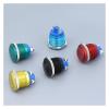PGMTDEFXJO 19mm Motorcycle Car Ship Doorbell Waterproof DIY Boat Panel Hole Color Metal Button Switch Power Button PC Power Start Starter(Yellow-Ball) view 4