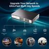 16-Port Gigabit Switch, Unmanaged,32Gbps Switching Capacity, 3-Mode(VLAN,Std,Clone), Fanless Metal, Plug & Play, Office/Surveillance/SMB view 2