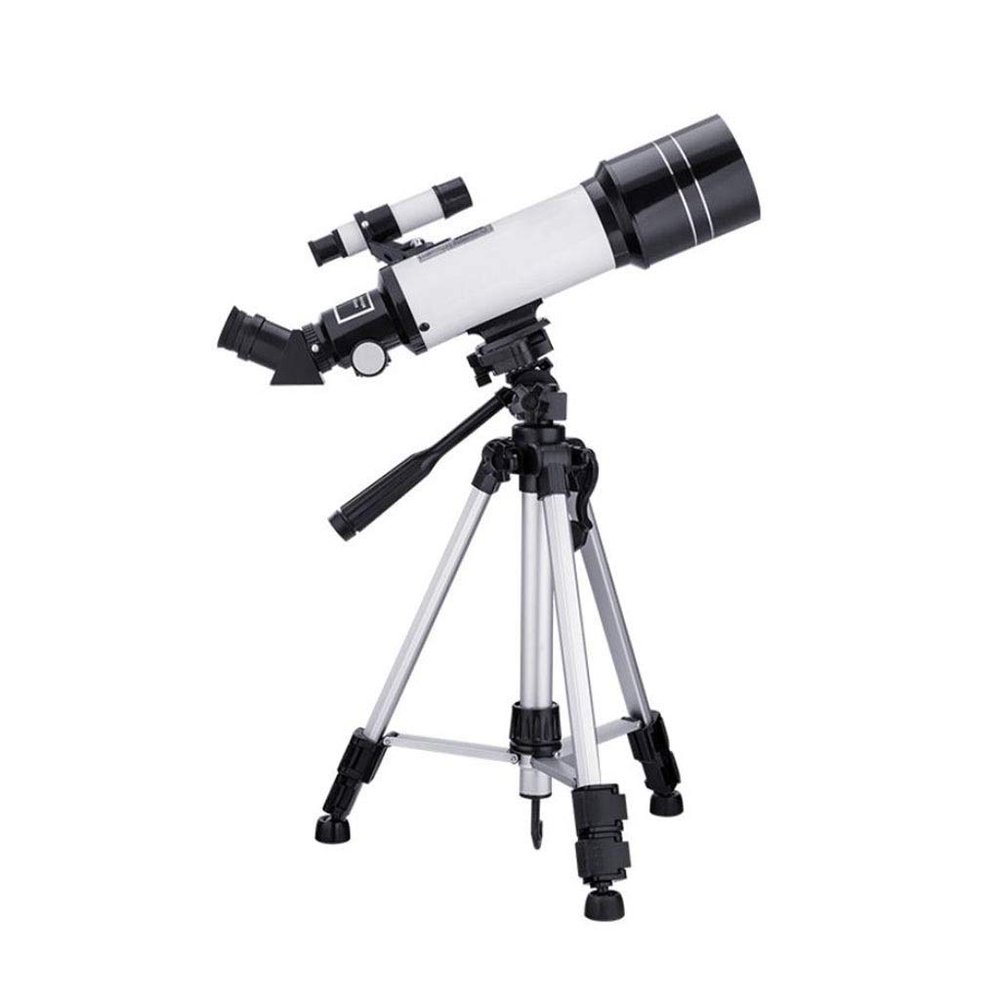 DirectNine Basics Ultra Hd Refractor Telescope, 70mm Aperture & 360mm Focal Length, Portable with Adjustable Tripod & Finder Scope 16X & 66X, Beginner Adults & Astronomy Enthusiasts, Gray