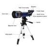 DirectNine Basics Ultra Hd Refractor Telescope, 70mm Aperture & 360mm Focal Length, Portable with Adjustable Tripod & Finder Scope 16X & 66X, Beginner Adults & Astronomy Enthusiasts, Gray view 2
