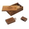 JBOS Custom Wood USB Flash Drive 4GB - 25 Pack with Wood Gift Box - Personalized Bulk Thumb Drives Memory Stick USB 2.0 for Gifts, Events, Business Use-Maple/Walnut view 4