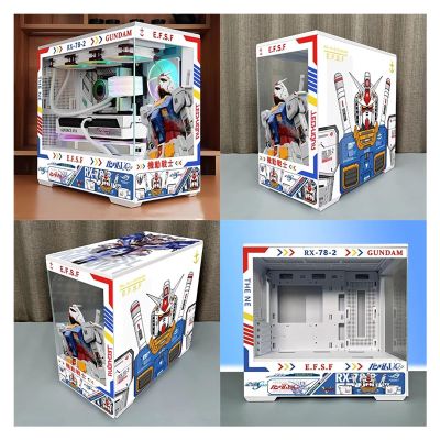 Computer Cases,Mid-Tower PC Gaming Case M-ATX/ITX - Front I/O USB 3.0 /Type-C Port - 270  Panoramic View Tempered Glass Panel - Can Be Customized Privately