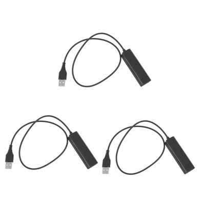 Angoily 3pcs Female to Male USB Adapter Cable for Connecting Telephone Headsets to Computers Lightweight and Converter for and Conference Calls
