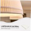 Beige Flax Lampshade Material Pre Cut Decorative Protector view 2