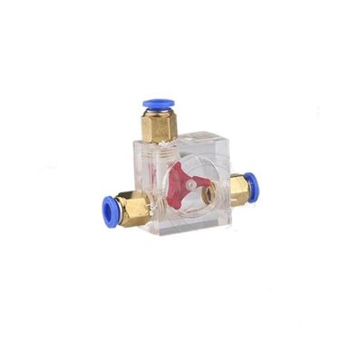 PGMTDEFXJO Flow Meter Engraving Machine Water Cooled Flow Indicator Cooled Spindle Electronic Starter Cooling Waterway Flow Rate Indicator(1 in 2 Out)